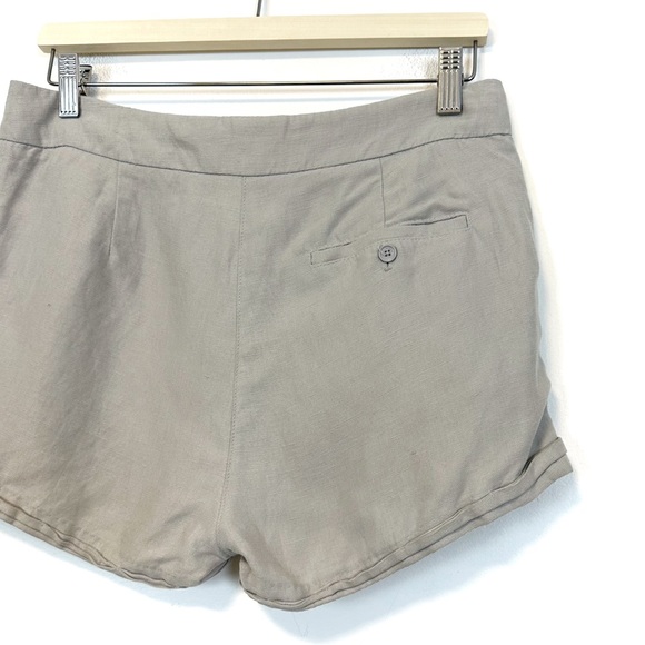 Aritzia | Wilfred | Allegra Grey Linen Blend Shorts Size 4 - Picture 6 of 12